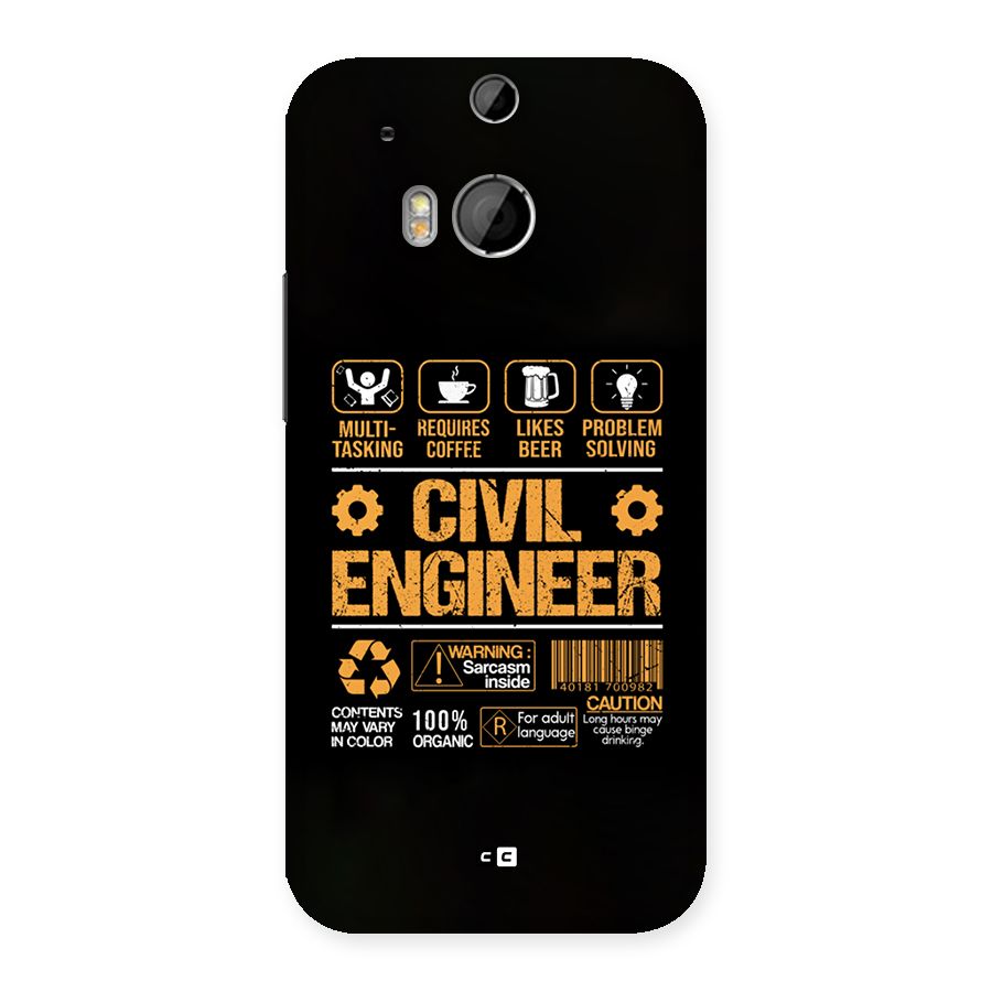Civil Engineer Back Case for One M8