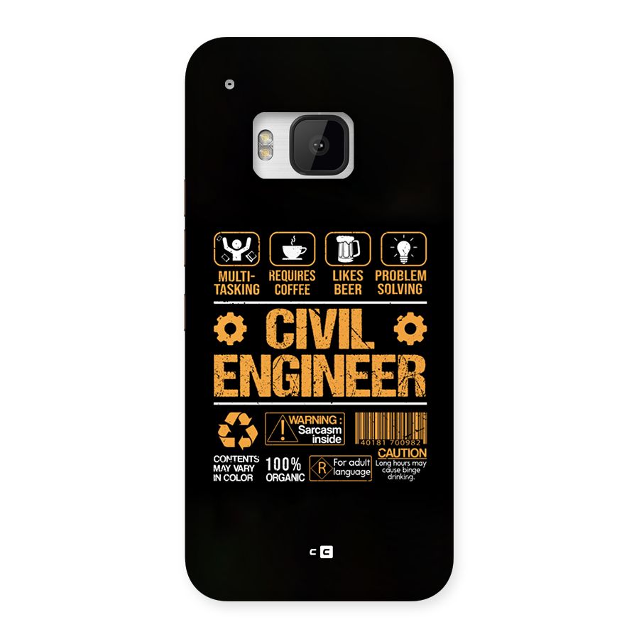 Civil Engineer Back Case for One M9