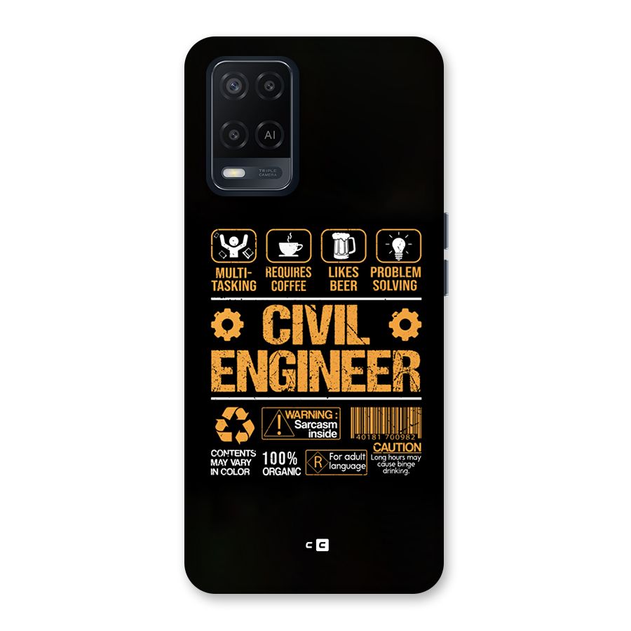 Civil Engineer Back Case for Oppo A54
