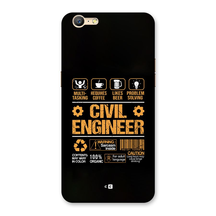 Civil Engineer Back Case for Oppo A57