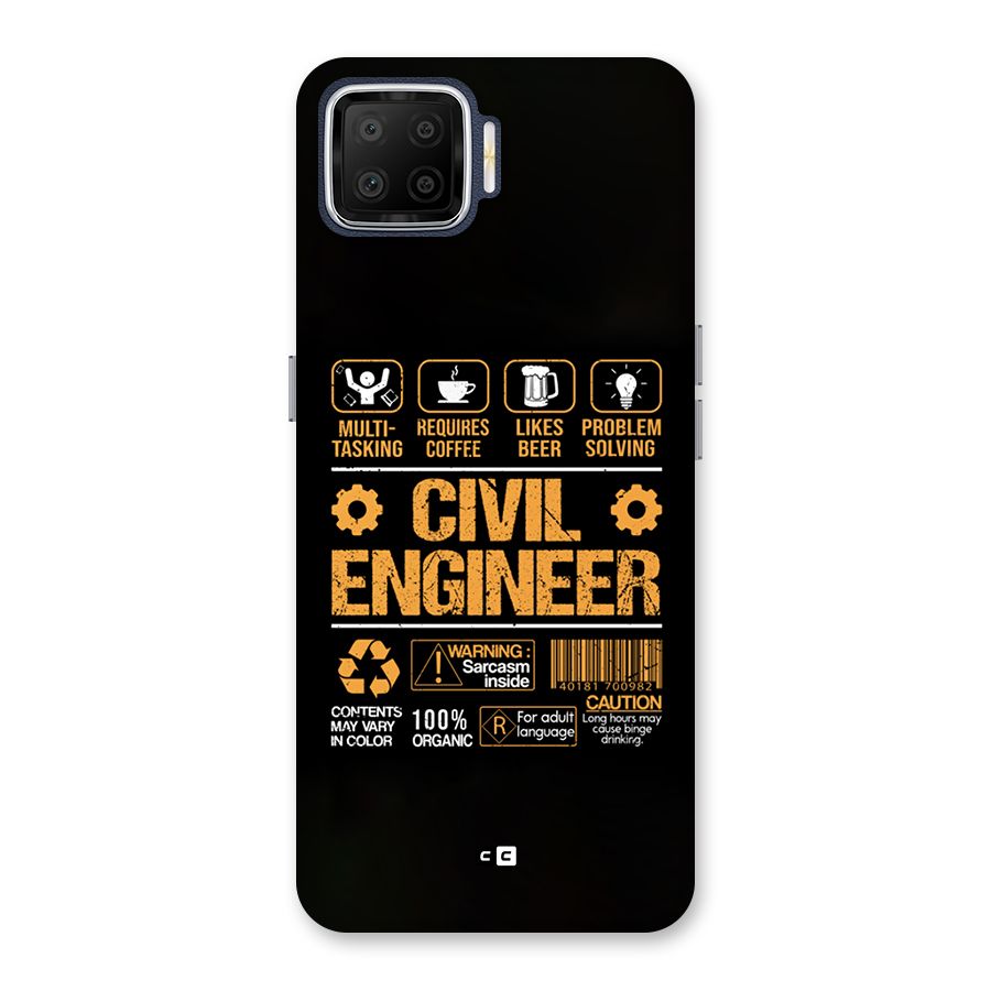 Civil Engineer Back Case for Oppo F17