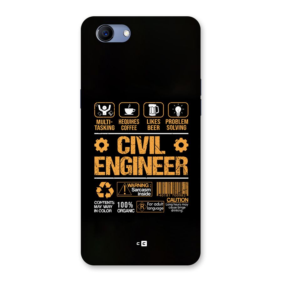 Civil Engineer Back Case for Realme 1