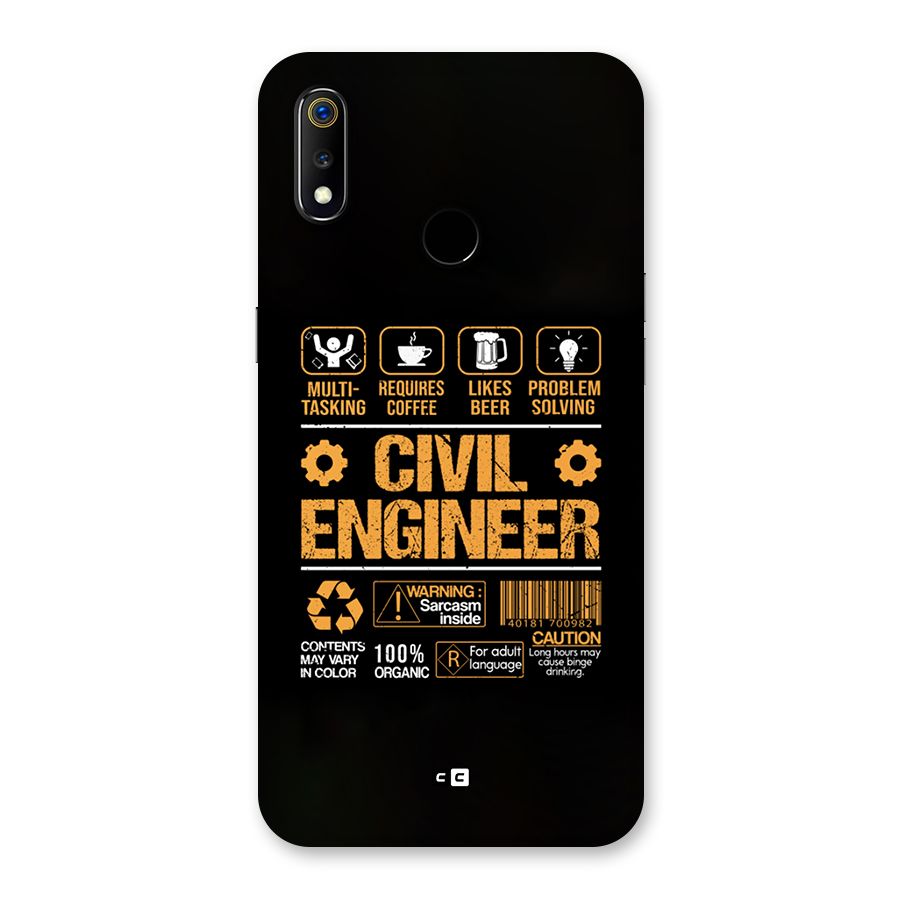 Civil Engineer Back Case for Realme 3
