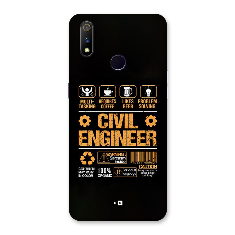 Civil Engineer Back Case for Realme 3 Pro
