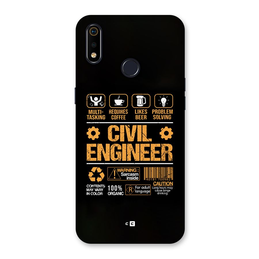Civil Engineer Back Case for Realme 3i