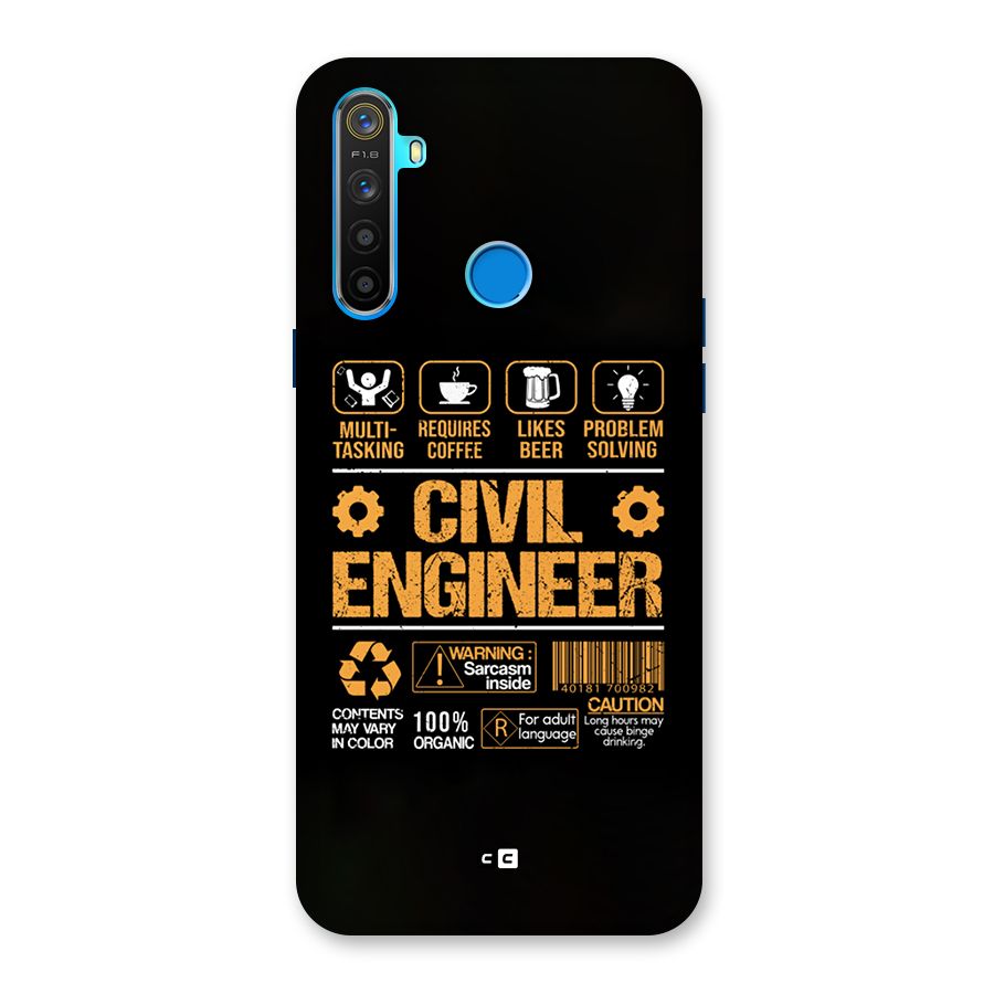 Civil Engineer Back Case for Realme 5