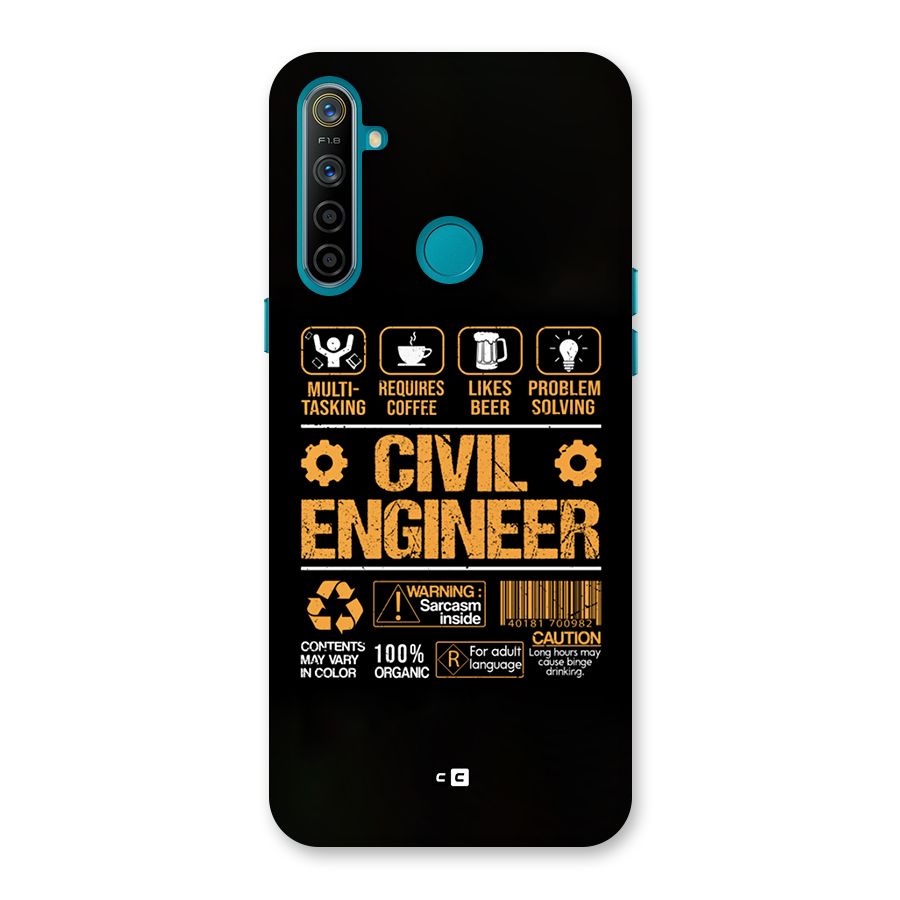 Civil Engineer Back Case for Realme 5i
