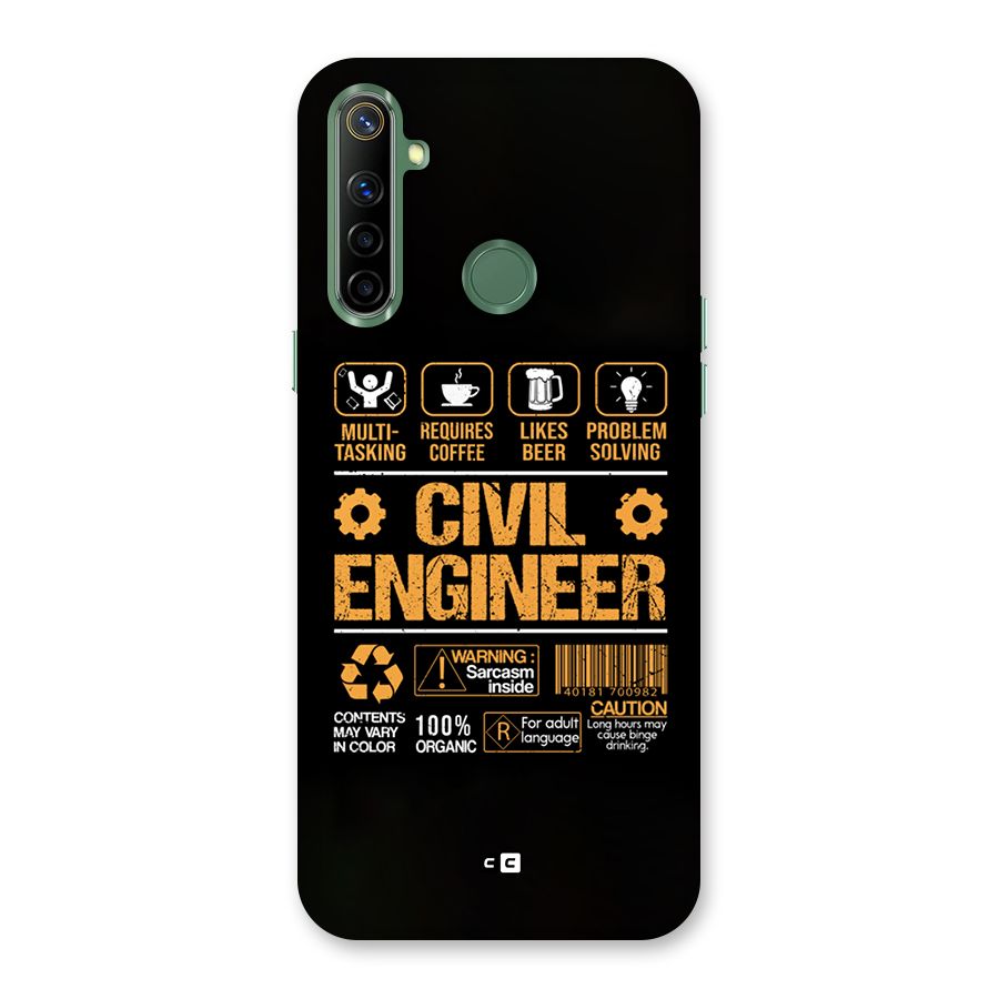 Civil Engineer Back Case for Realme Narzo 10