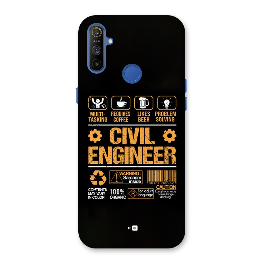 Civil Engineer Back Case for Realme Narzo 10A