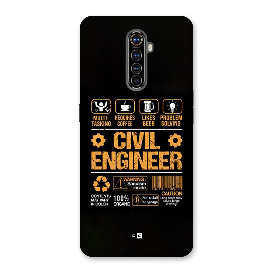 Civil Engineer Back Case for Realme X2 Pro
