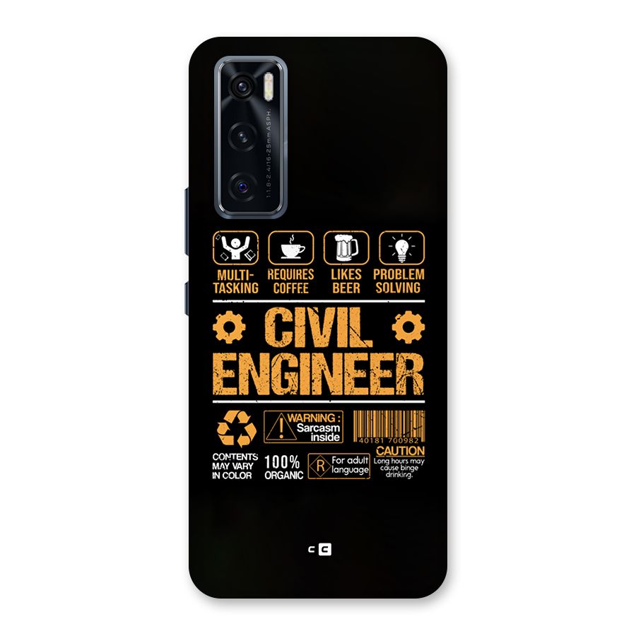 Civil Engineer Back Case for Vivo V20 SE