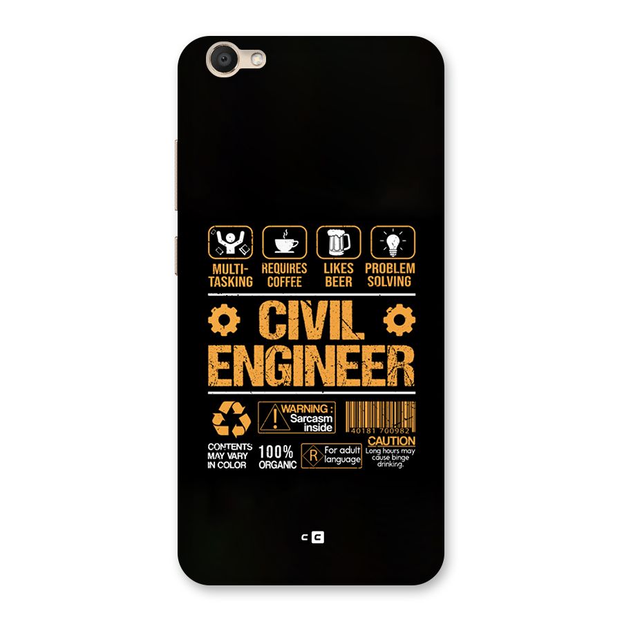 Civil Engineer Back Case for Vivo V5