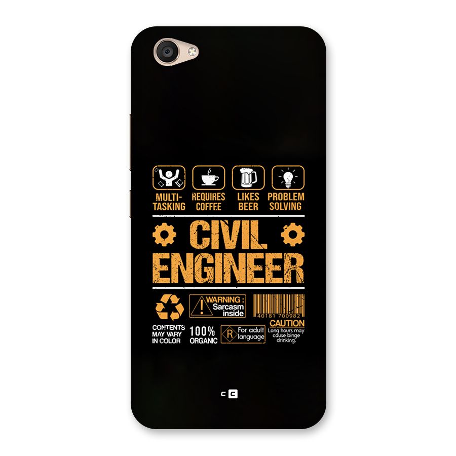 Civil Engineer Back Case for Vivo V5 Plus