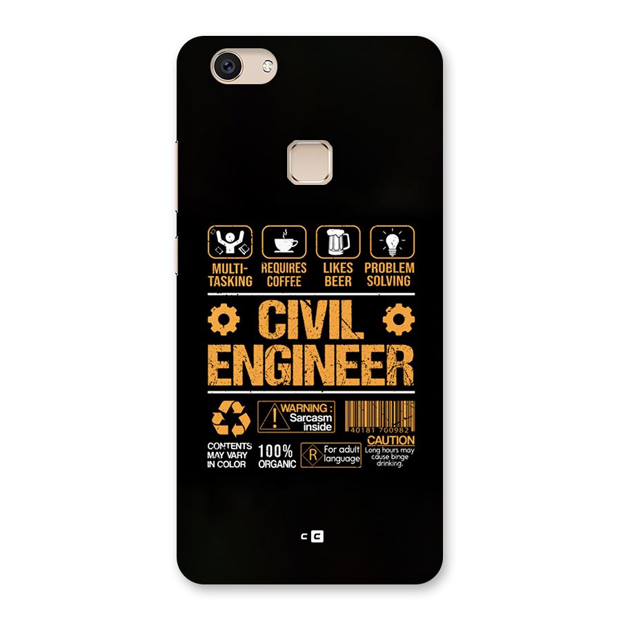 Civil Engineer Back Case for Vivo V7