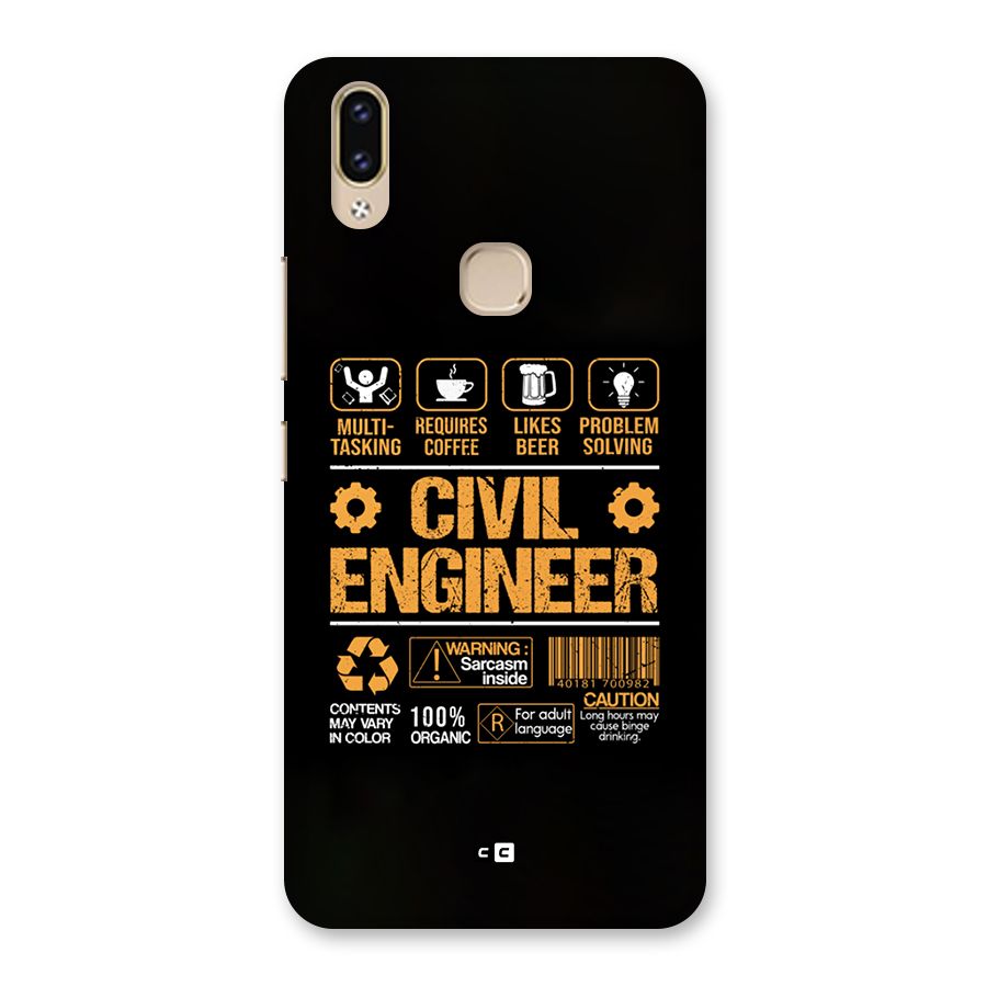 Civil Engineer Back Case for Vivo V9 Youth