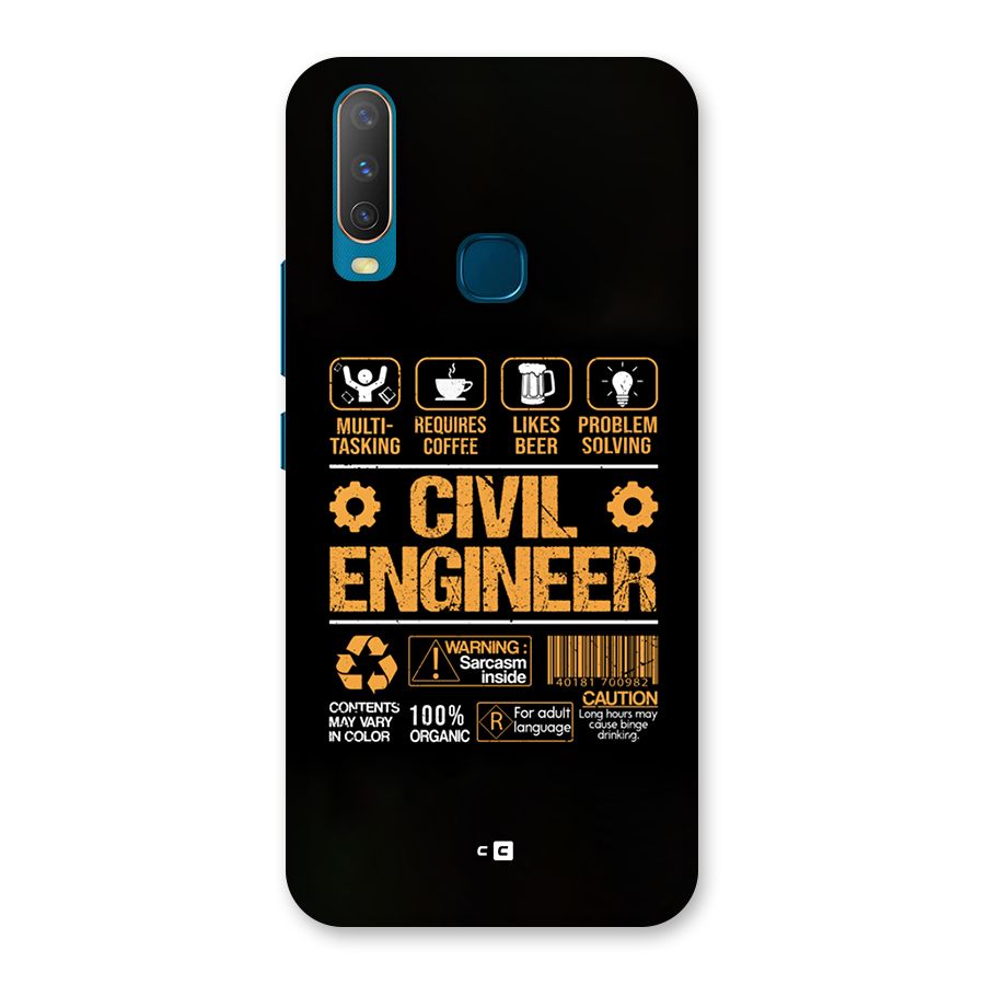 Civil Engineer Back Case for Vivo Y11