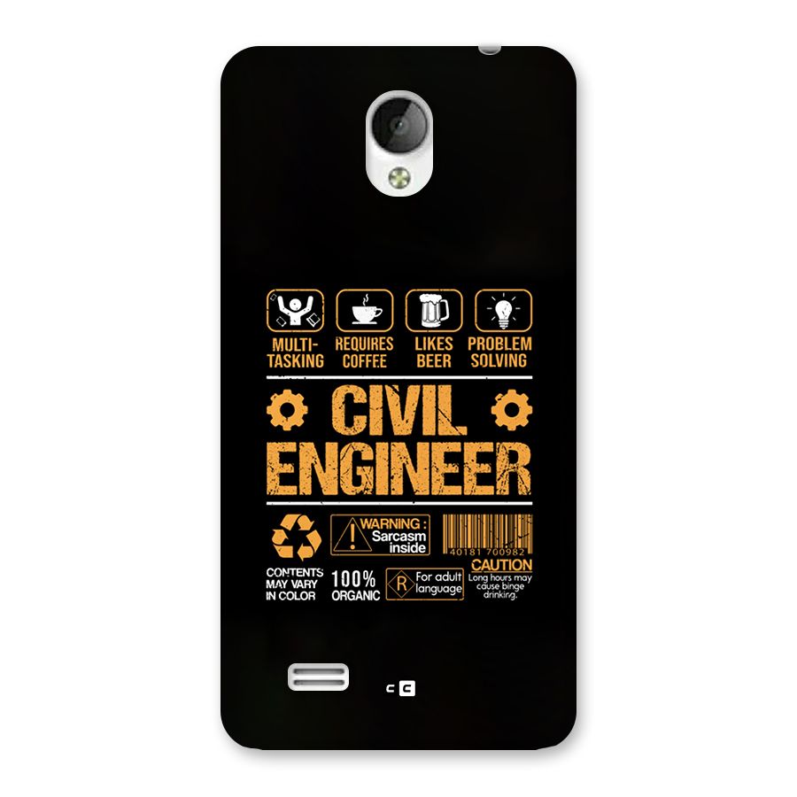 Civil Engineer Back Case for Vivo Y21