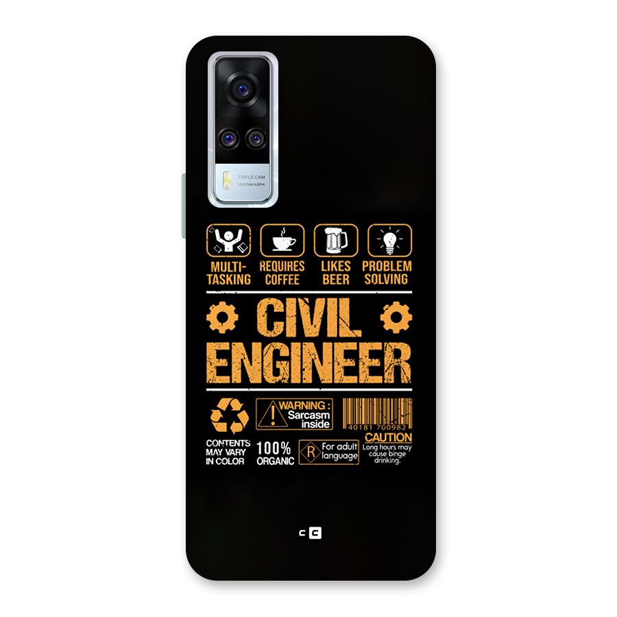 Civil Engineer Back Case for Vivo Y31