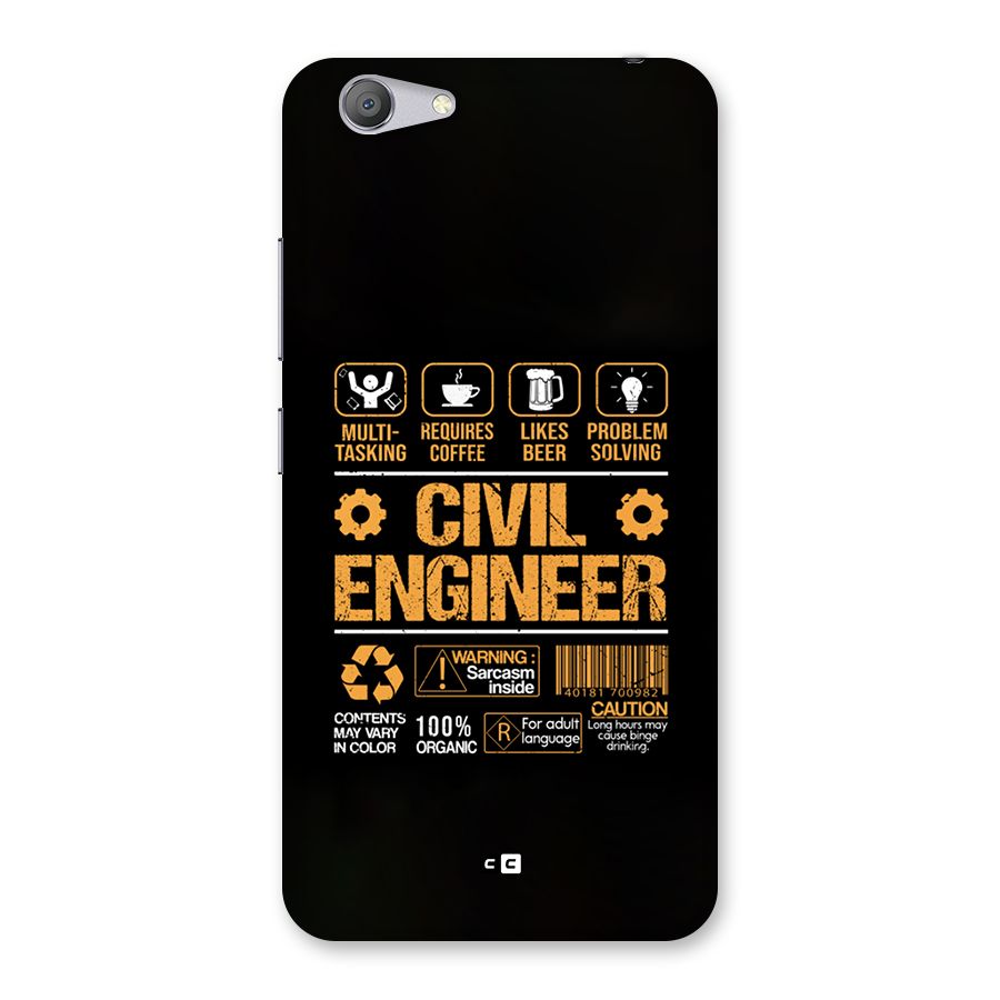 Civil Engineer Back Case for Vivo Y53