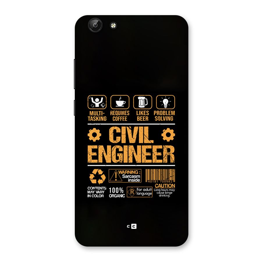 Civil Engineer Back Case for Vivo Y69