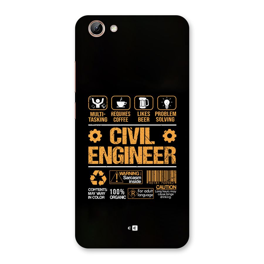 Civil Engineer Back Case for Vivo Y71