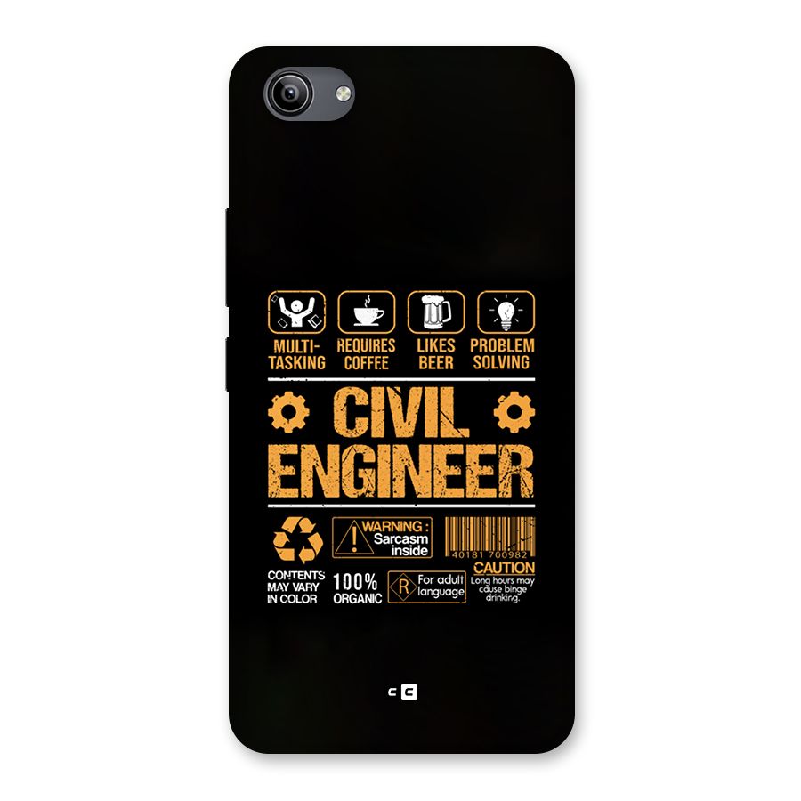 Civil Engineer Back Case for Vivo Y81i