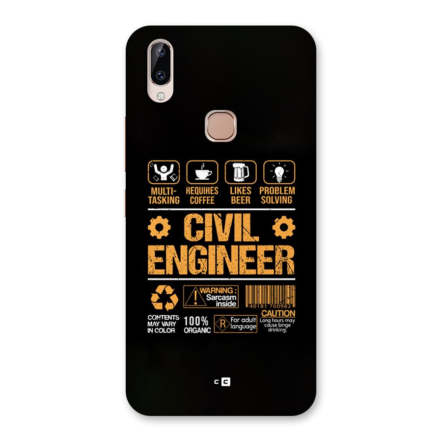 Civil Engineer Back Case for Vivo Y83 Pro