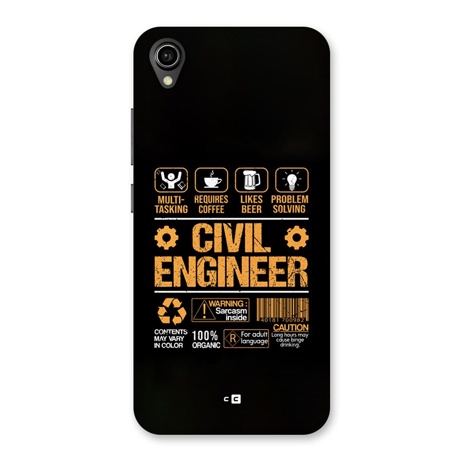 Civil Engineer Back Case for Vivo Y90