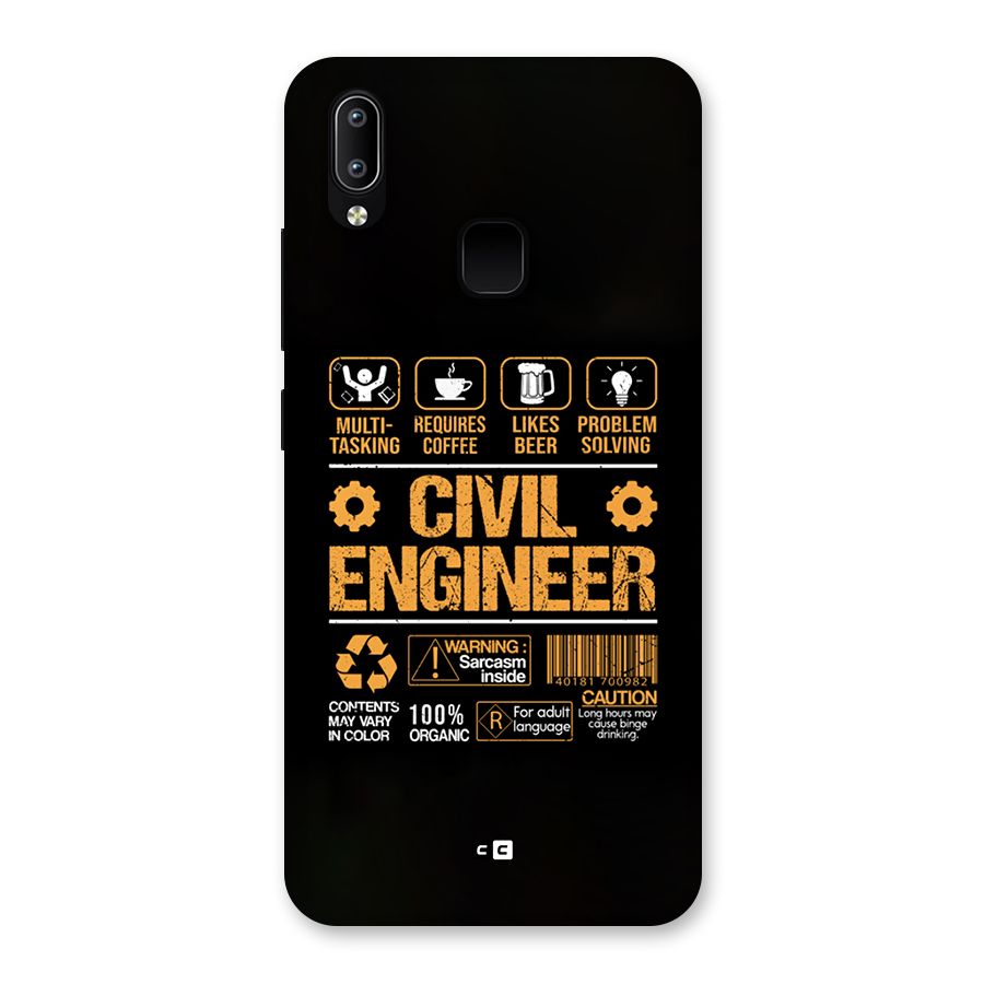 Civil Engineer Back Case for Vivo Y93