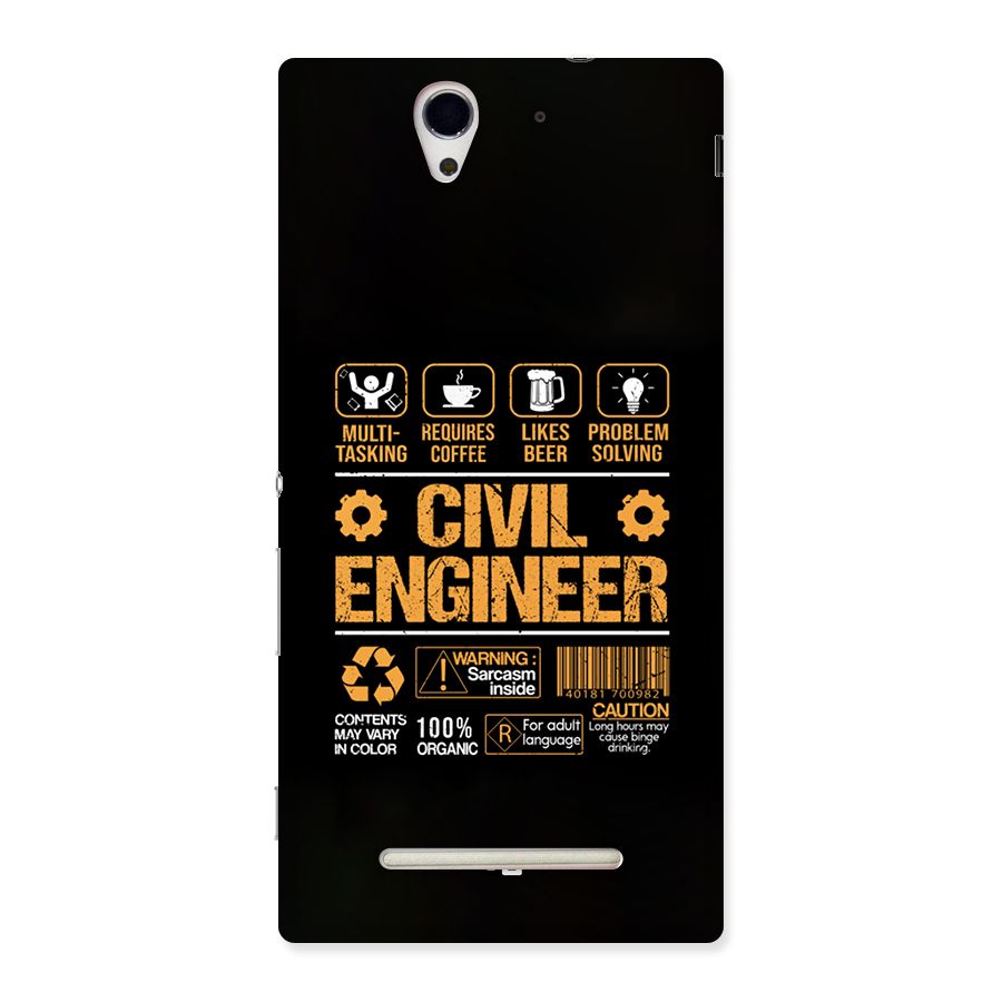 Civil Engineer Back Case for Xperia C3