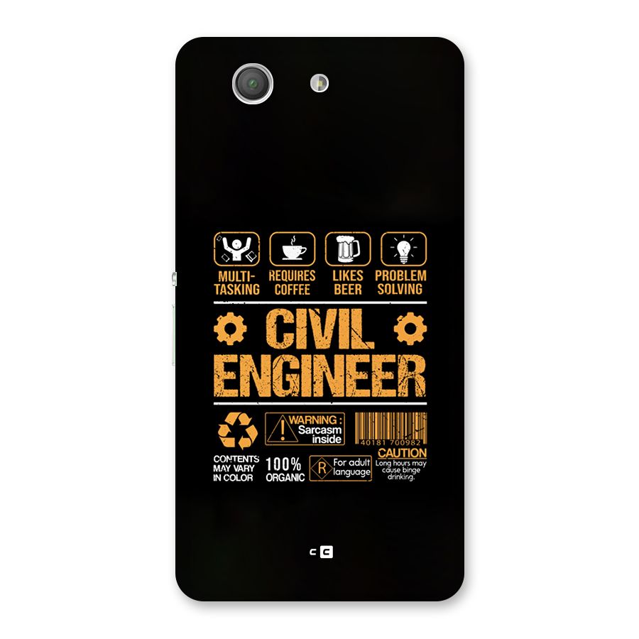 Civil Engineer Back Case for Xperia Z3 Compact