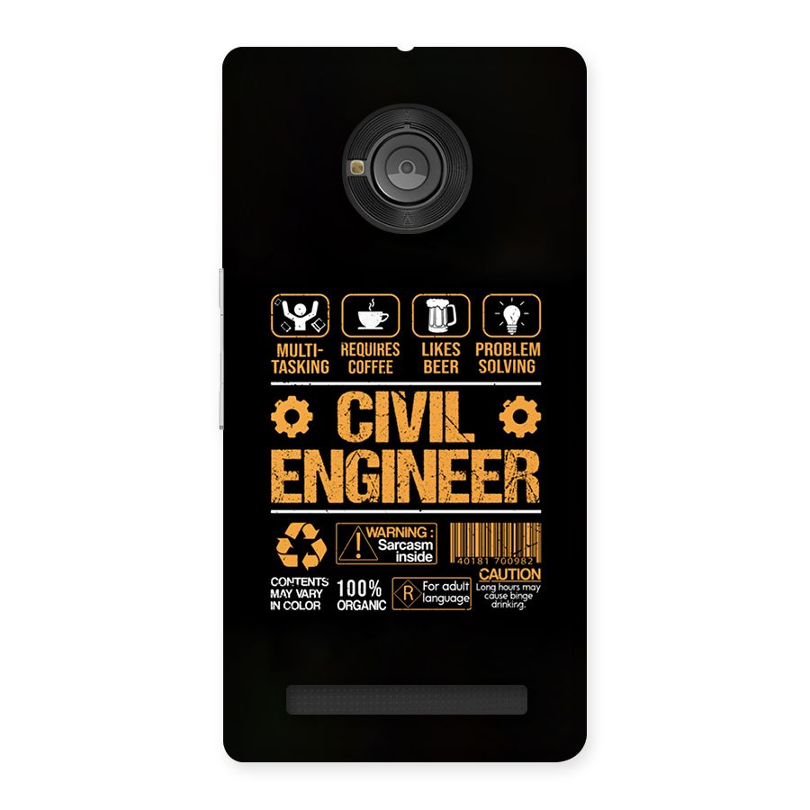 Civil Engineer Back Case for Yuphoria