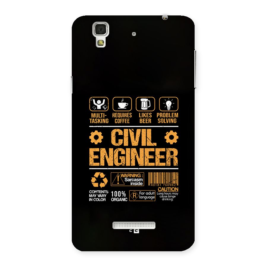 Civil Engineer Back Case for Yureka