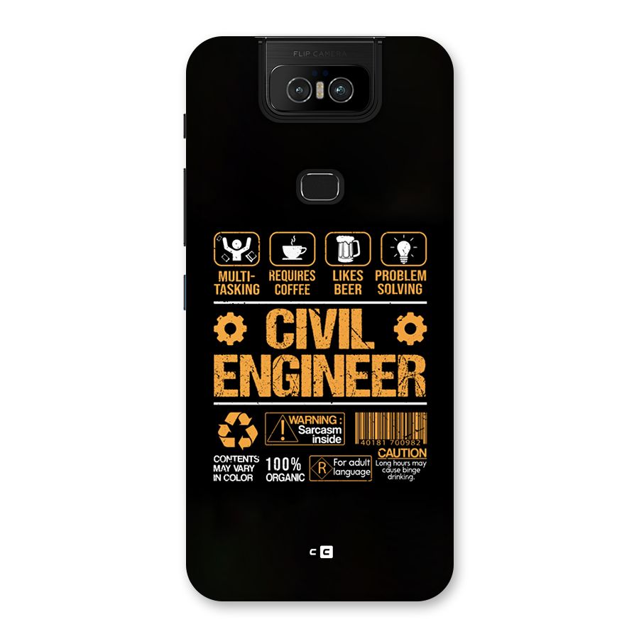 Civil Engineer Back Case for Zenfone 6z