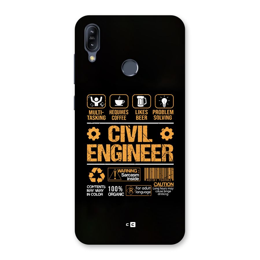 Civil Engineer Back Case for Zenfone Max M2