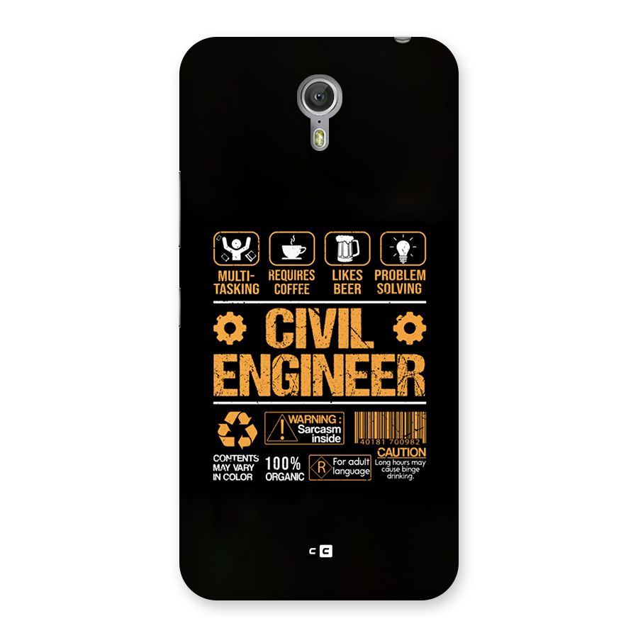 Civil Engineer Back Case for Zuk Z1