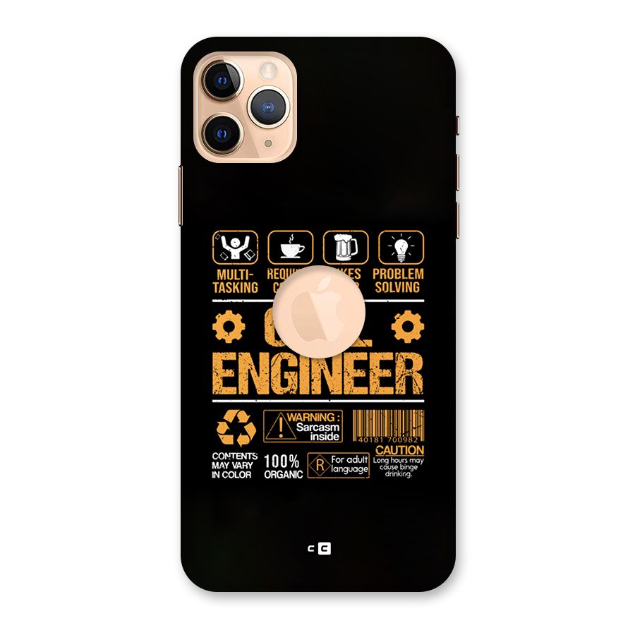 Civil Engineer Back Case for iPhone 11 Pro Max Logo Cut