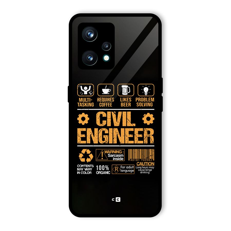 Civil Engineer Glass Back Case for Realme 9 Pro Plus 5G