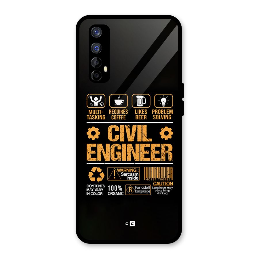 Civil Engineer Glass Back Case for Realme Narzo 20 Pro