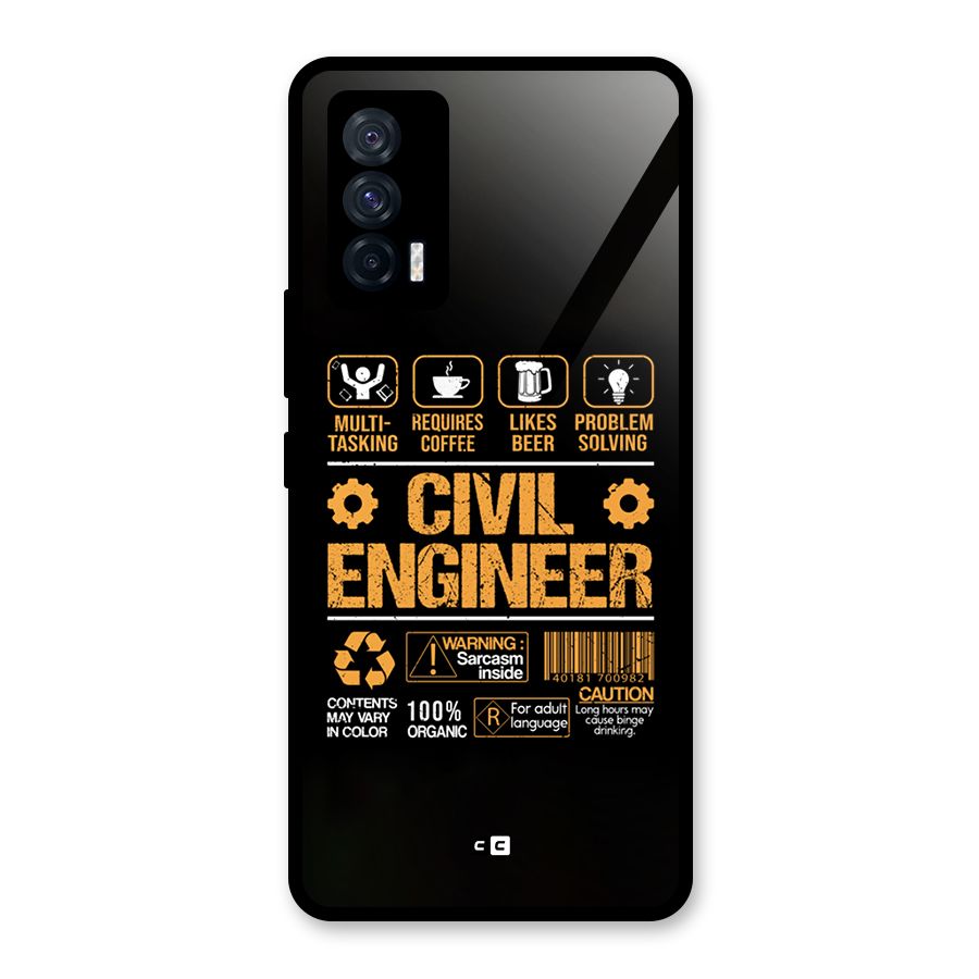 Civil Engineer Glass Back Case for Vivo iQOO 7 5G