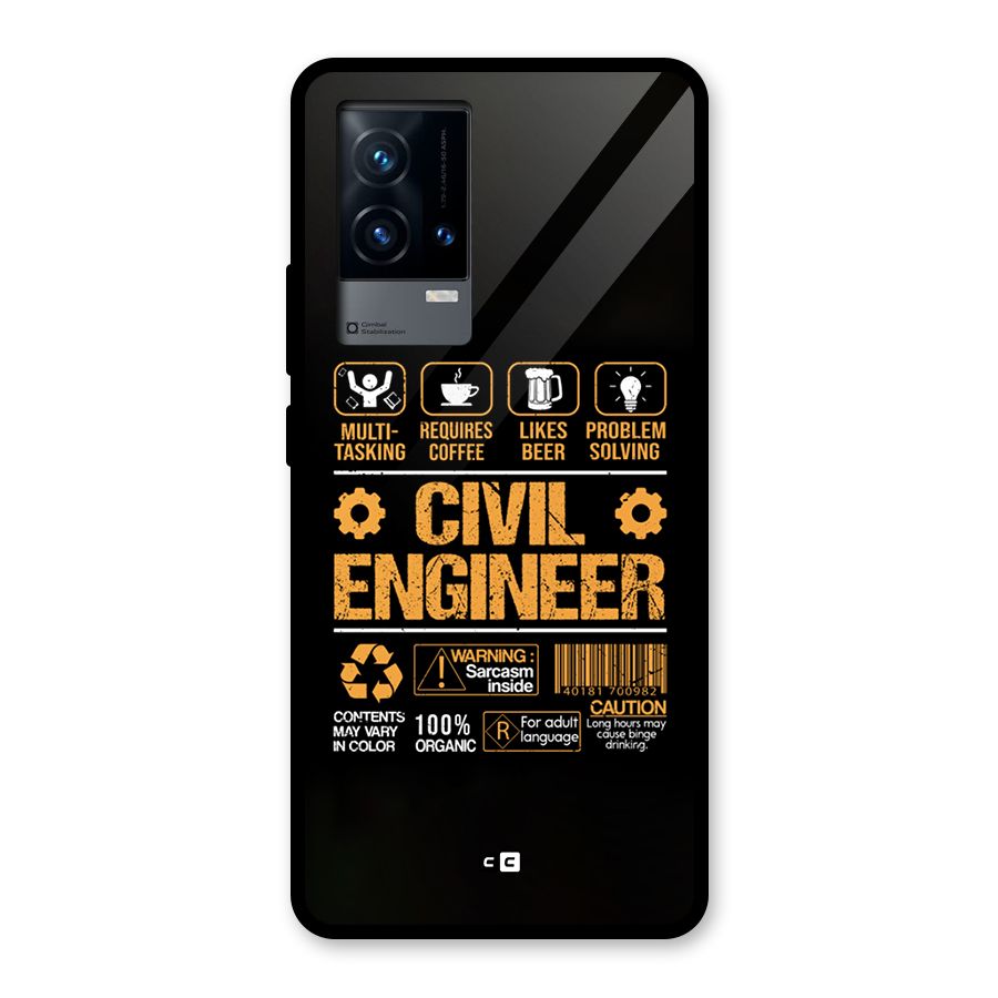 Civil Engineer Glass Back Case for iQOO 9 5G