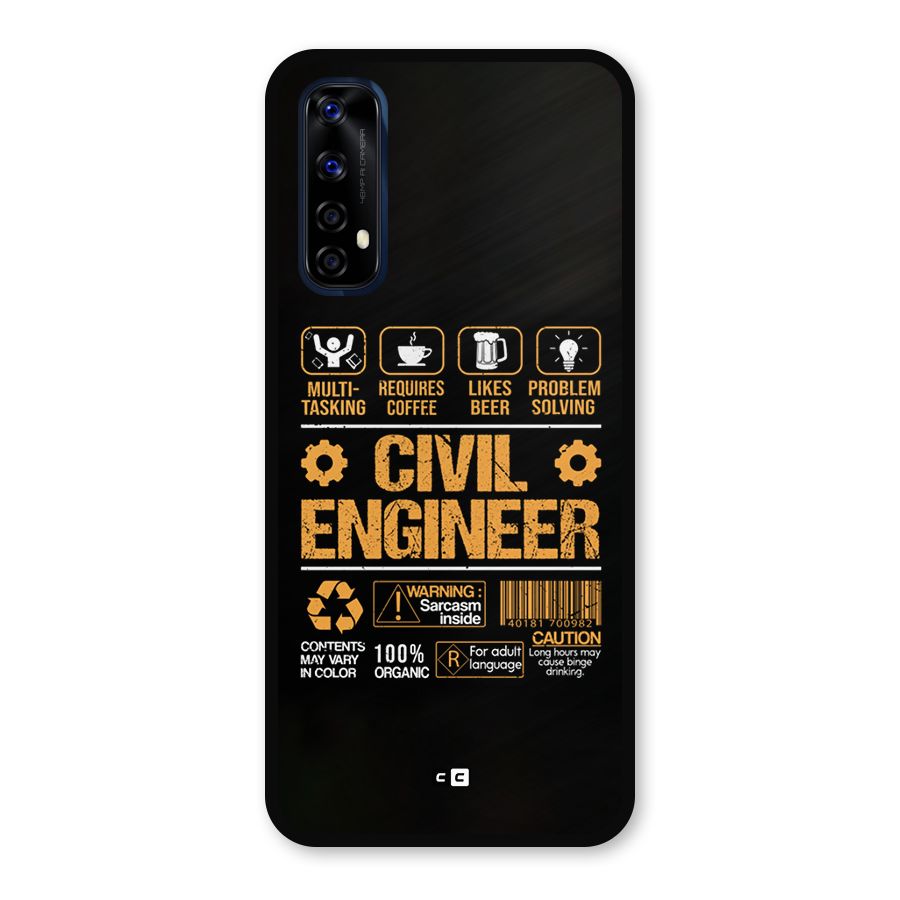 Civil Engineer Metal Back Case for Realme Narzo 20 Pro