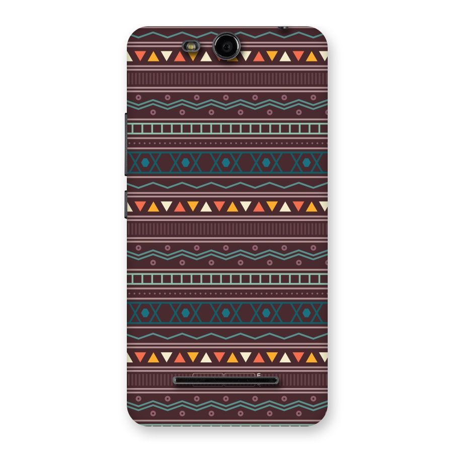 Classic Aztec Pattern Back Case for Micromax Canvas Juice 3 Q392