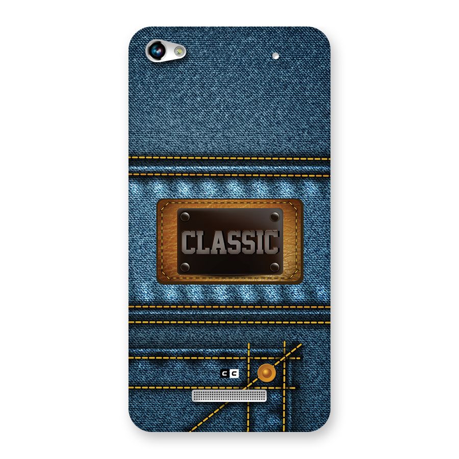 Classic Denim Back Case for Canvas Hue 2 A316