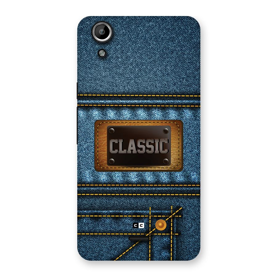 Classic Denim Back Case for Canvas Selfie Lens Q345