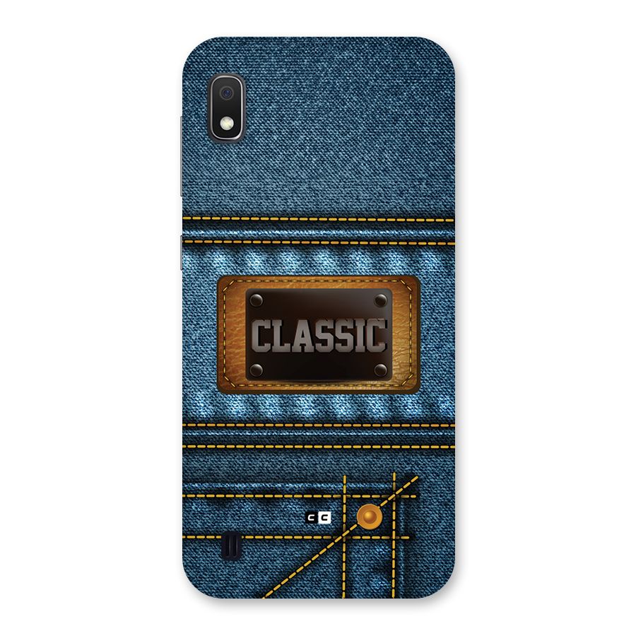 Classic Denim Back Case for Galaxy A10