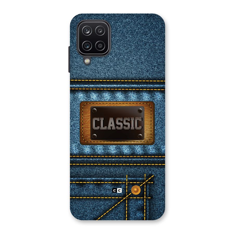 Classic Denim Back Case for Galaxy A12