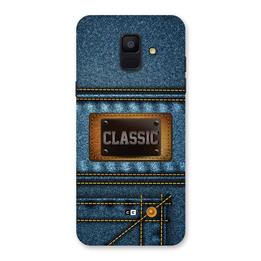 Classic Denim Back Case for Galaxy A6 (2018)