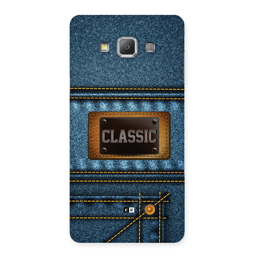 Classic Denim Back Case for Galaxy A7