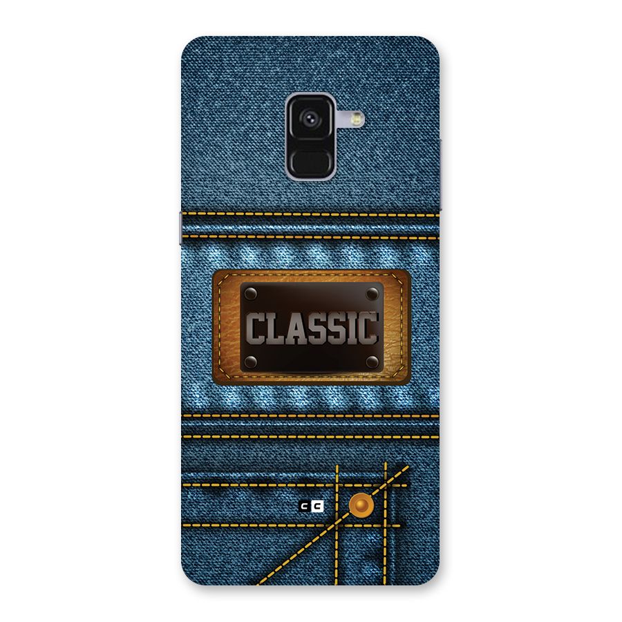 Classic Denim Back Case for Galaxy A8 Plus